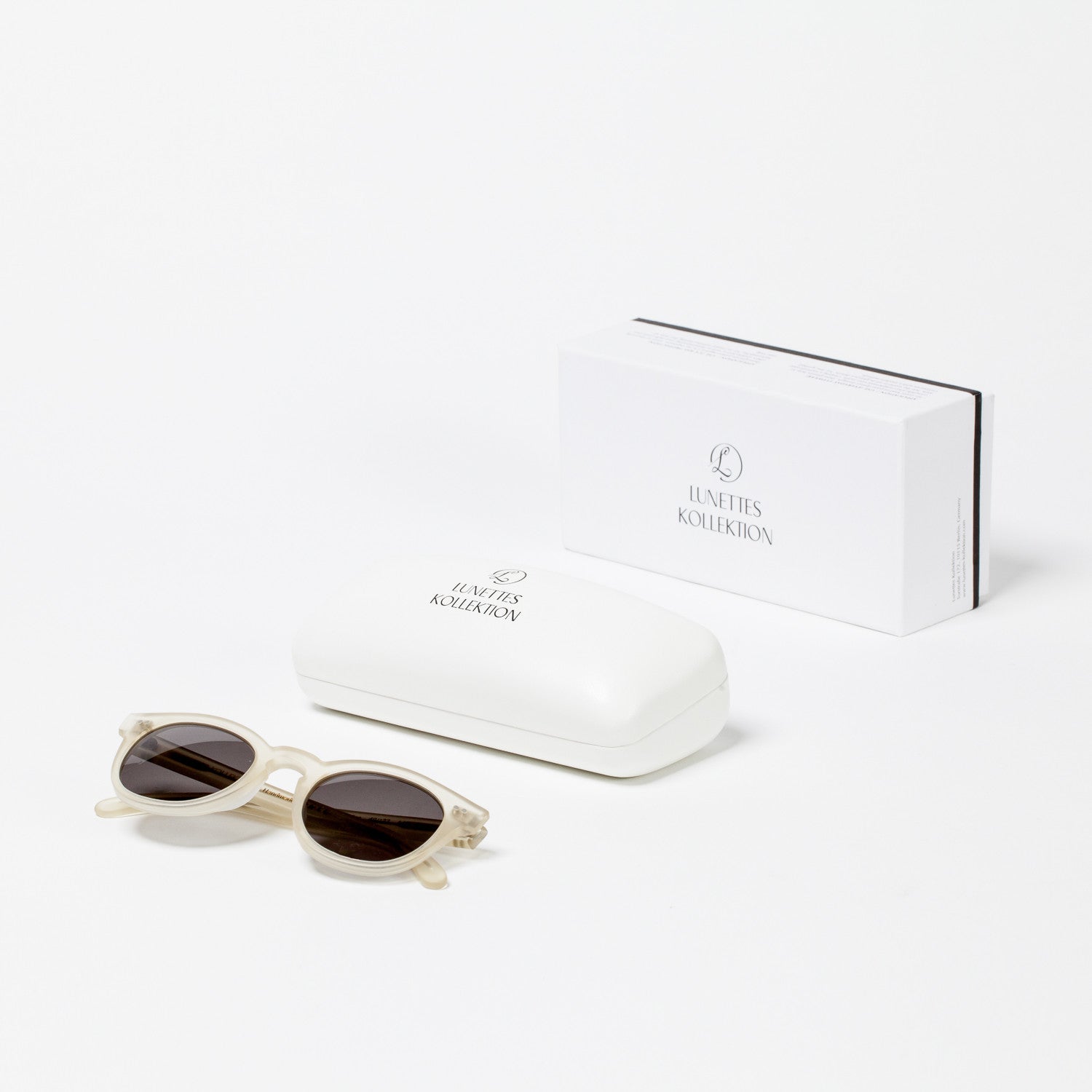 Transparent Sunglasses "NOBLESSE OBLIGE" with Gray Lenses